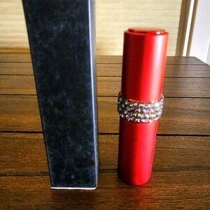 NIB Beautiful Elegant 8ml Refillable Red Twist Atomizer Spray w/ Rhinest…